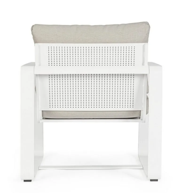 POLTRONA IN ALLUMINIO BIANCO YK11 - MERRIGAN