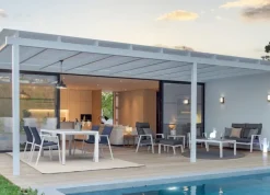 POLTRONA IN ALLUMINIO BIANCO JX11 - KLEDI