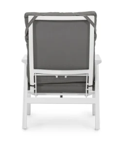 POLTRONA IN ALLUMINIO BIANCO JX11 - KLEDI