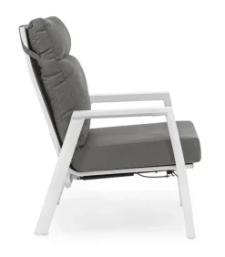POLTRONA IN ALLUMINIO BIANCO JX11 - KLEDI