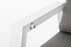 POLTRONA IN ALLUMINIO BIANCO JX11 - KLEDI