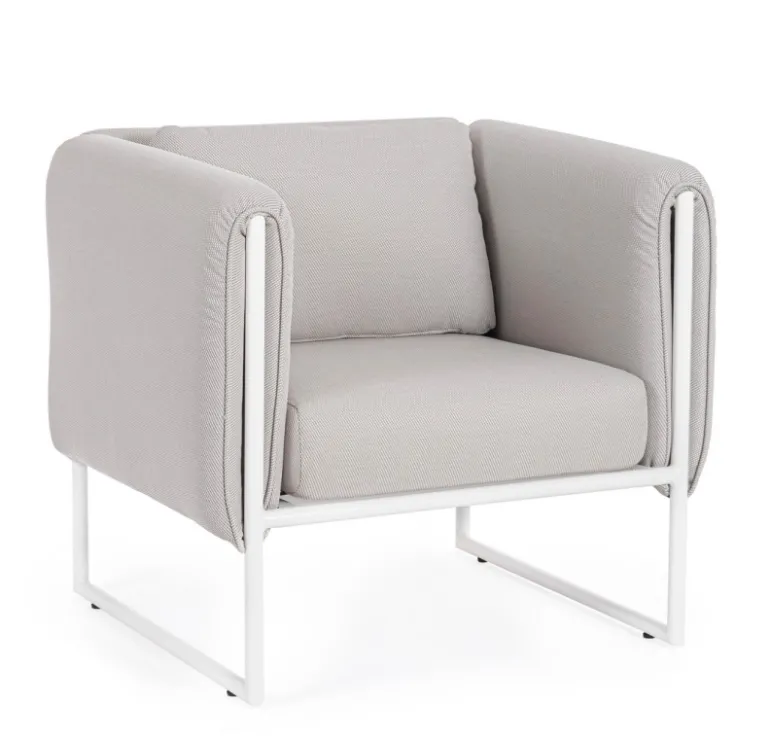 POLTRONA IN ALLUMINIO SABBIA - PIXEL