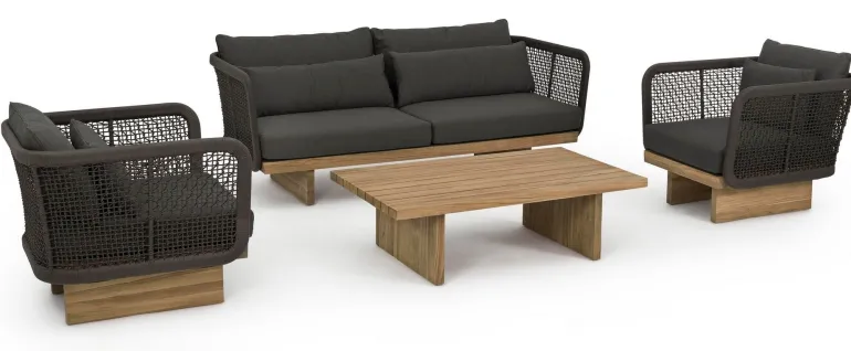 POLTRONA IN CORDA PER ESTERNO - XYLIA DARK