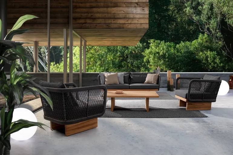 POLTRONA IN CORDA PER ESTERNO - XYLIA DARK