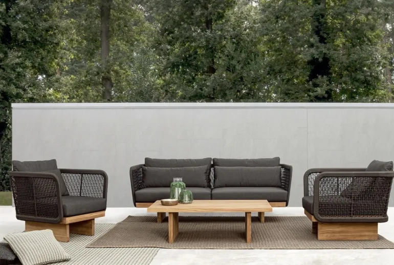 POLTRONA IN CORDA PER ESTERNO - XYLIA DARK