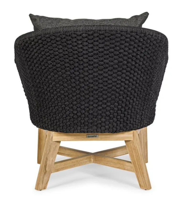 POLTRONA IN CORDA PER ESTERNO ANTRACITE - COACHELLA