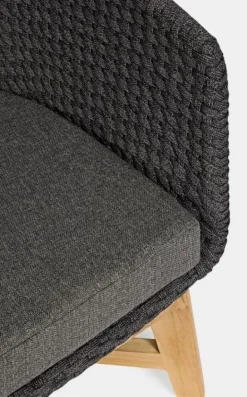 POLTRONA IN CORDA PER ESTERNO ANTRACITE - COACHELLA