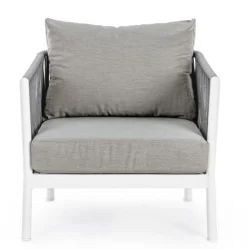 POLTRONA IN CORDA PER ESTERNO BIANCO WG20 - FLORENCIA