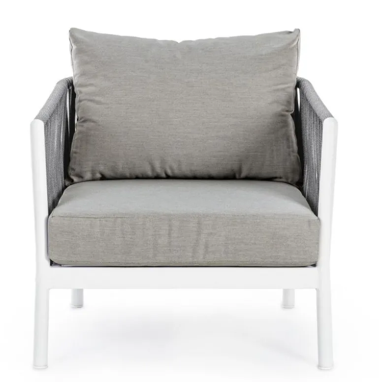 POLTRONA IN CORDA PER ESTERNO BIANCO WG20 - FLORENCIA