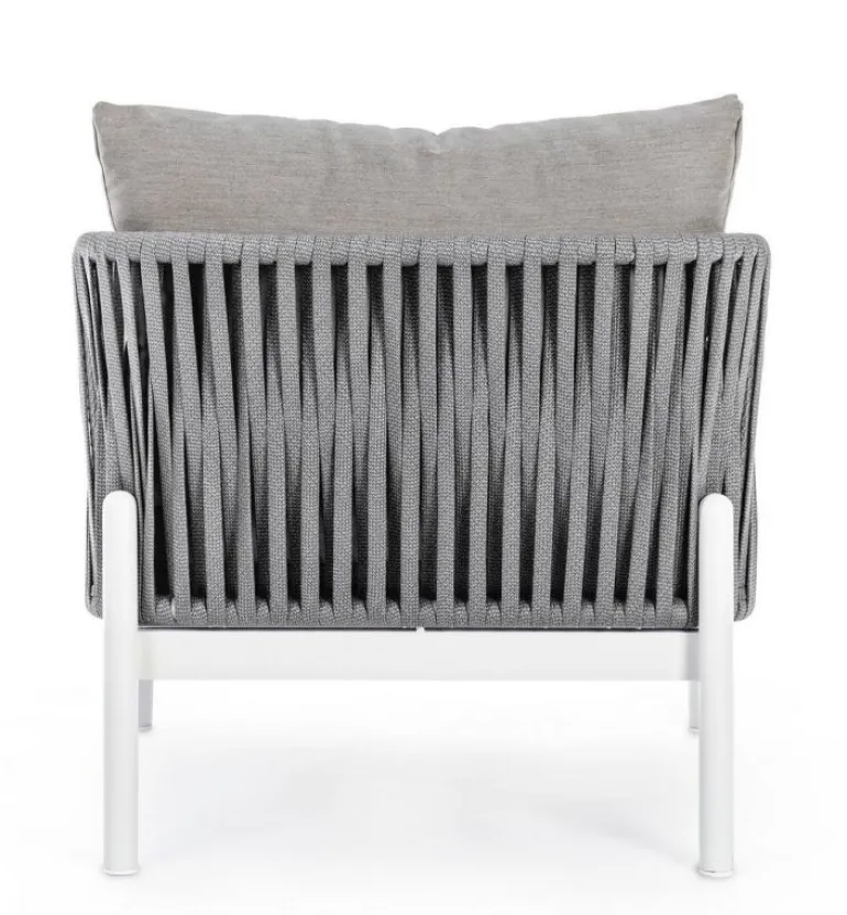 POLTRONA IN CORDA PER ESTERNO BIANCO WG20 - FLORENCIA