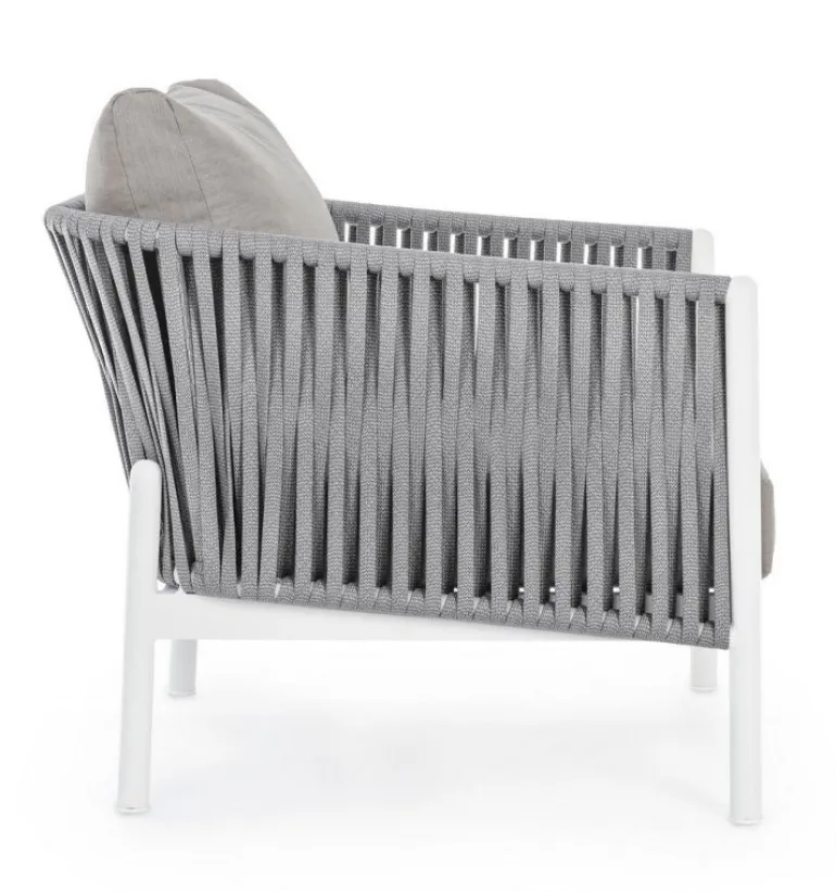 POLTRONA IN CORDA PER ESTERNO BIANCO WG20 - FLORENCIA