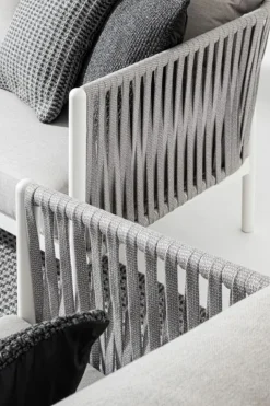 POLTRONA IN CORDA PER ESTERNO BIANCO WG20 - FLORENCIA