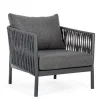POLTRONA IN CORDA PER ESTERNO ANTRACITE WG21 - FLORENCIA