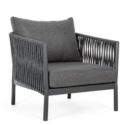 POLTRONA IN CORDA PER ESTERNO ANTRACITE WG21 - FLORENCIA