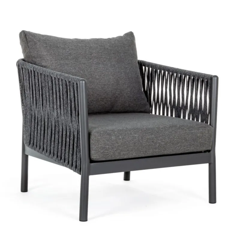 POLTRONA IN CORDA PER ESTERNO ANTRACITE WG21 - FLORENCIA