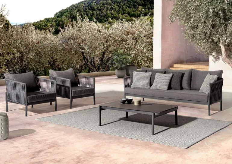 POLTRONA IN CORDA PER ESTERNO ANTRACITE WG21 - FLORENCIA