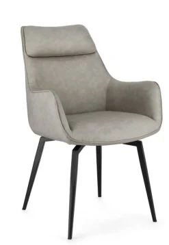 POLTRONA IN ECOPELLE TORTORA - LAWRENCE