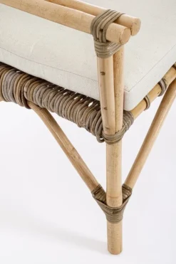 POLTRONA IN FIBRE NATURALI CON CUSCINO - TARIFA