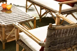 POLTRONA IN FIBRE NATURALI CON CUSCINO - TARIFA