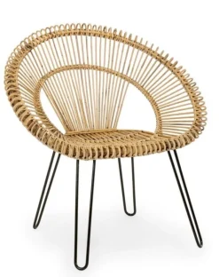 POLTRONA IN FIBRE NATURALI - ESTEBAN