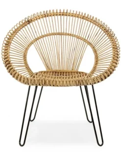 POLTRONA IN FIBRE NATURALI - ESTEBAN