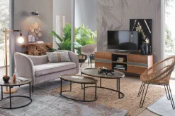 POLTRONA IN FIBRE NATURALI - ESTEBAN