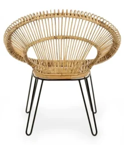 POLTRONA IN FIBRE NATURALI - ESTEBAN