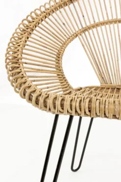 POLTRONA IN FIBRE NATURALI - ESTEBAN