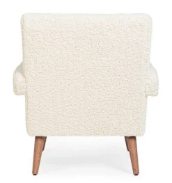 POLTRONA IN LEGNO BIANCA - BERNA