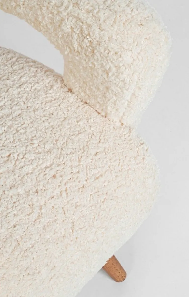 POLTRONA IN LEGNO BIANCA - BERNA