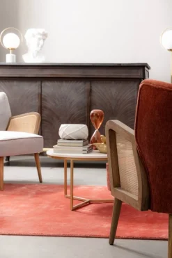 POLTRONA IN LEGNO MATTONE - VIRNA