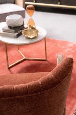 POLTRONA IN LEGNO MATTONE - VIRNA