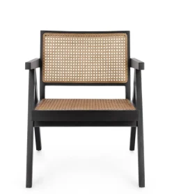 POLTRONA IN LEGNO NERO - GALIA