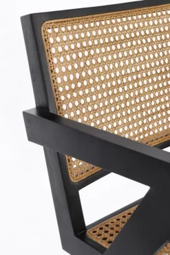 POLTRONA IN LEGNO NERO - GALIA