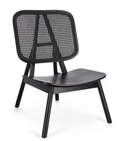 POLTRONA IN LEGNO NERO - YVES