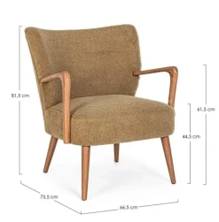 POLTRONA IN LEGNO PALM - MORITZ