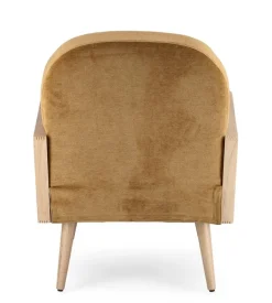 POLTRONA IN LEGNO SENAPE - DALIDA