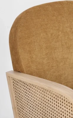 POLTRONA IN LEGNO SENAPE - DALIDA