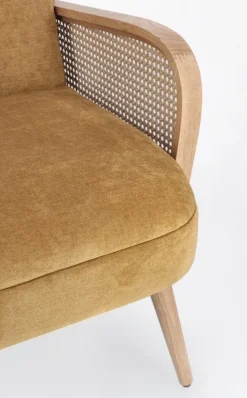 POLTRONA IN LEGNO SENAPE - DALIDA