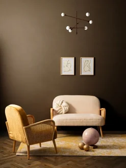 POLTRONA IN LEGNO SENAPE - DALIDA