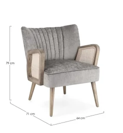 POLTRONA IN LEGNO SILVER - VIRNA