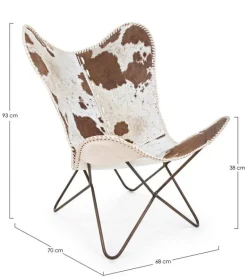 POLTRONA IN PELLE - BUFFALO