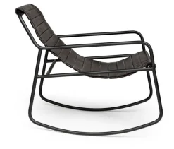 POLTRONA IN PELLE NERA - KARISMA