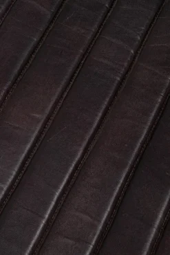 POLTRONA IN PELLE NERA - KARISMA