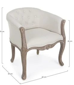 POLTRONA IN TESSUTO - DIVA