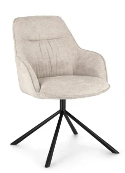 POLTRONA IN TESSUTO AVORIO - GRANT