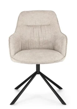 POLTRONA IN TESSUTO AVORIO - GRANT