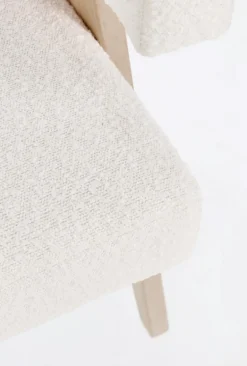 POLTRONA IN TESSUTO AVORIO - FAIZA