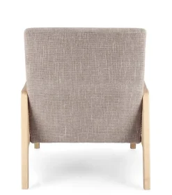 POLTRONA IN TESSUTO BIANCO GRIGIO - DEANNA