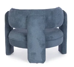 POLTRONA IN TESSUTO BLU - AISHA